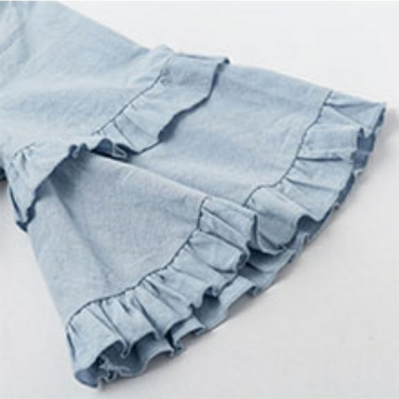 🆕  Bell Sleeve Ruffle Dress(Size M) - Picture 3 of 8